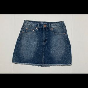 Denim mini skirt
